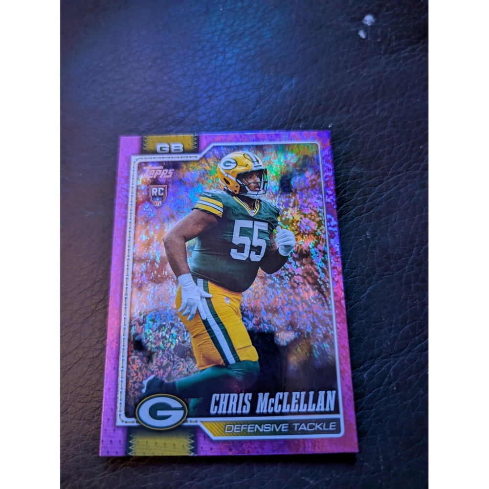 2026 Topps Chris McClellan Green Bay Packers RC #366 Purple Sparkle Prizm NFL
